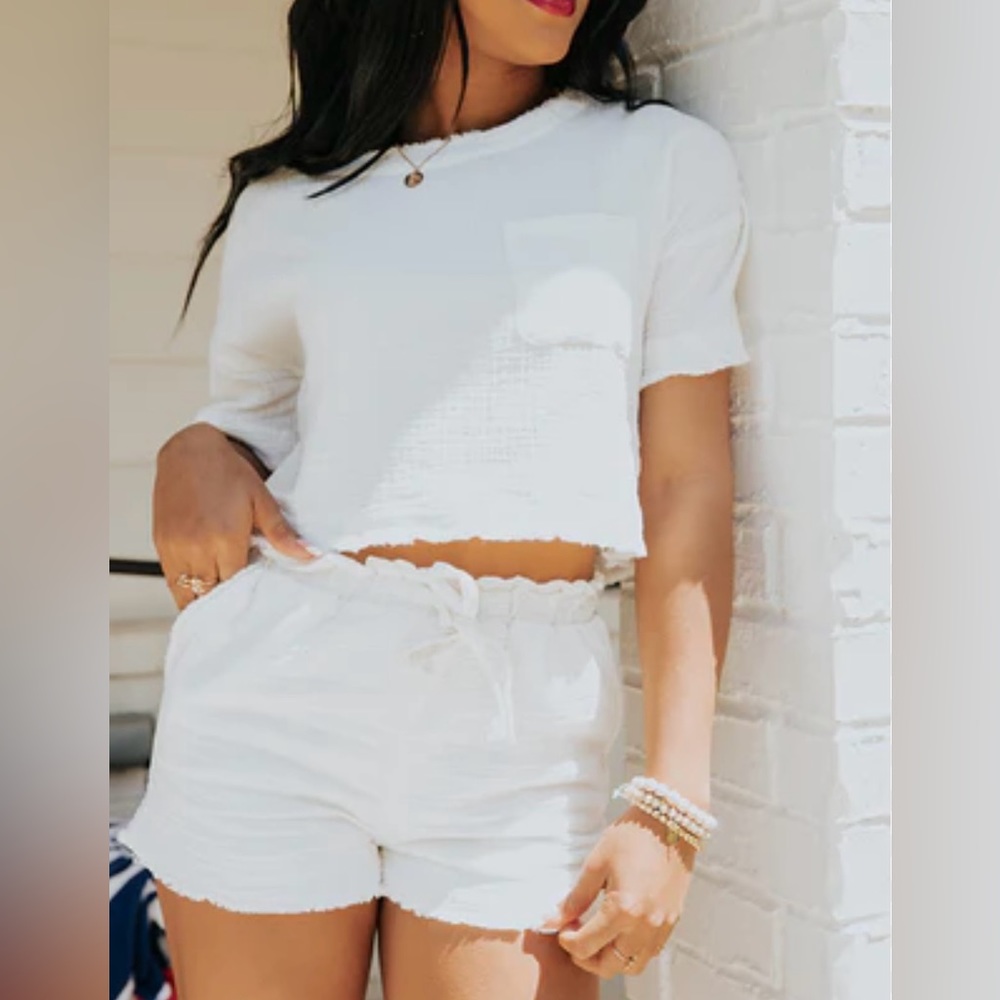 NEW IN • White Short Set • sz S